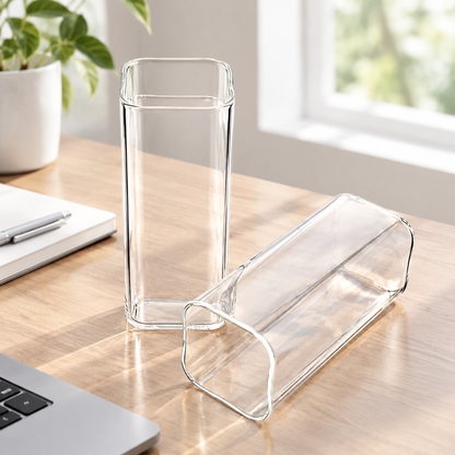 High Borosilicate Glass Cup - Plain Transparent 400 ml