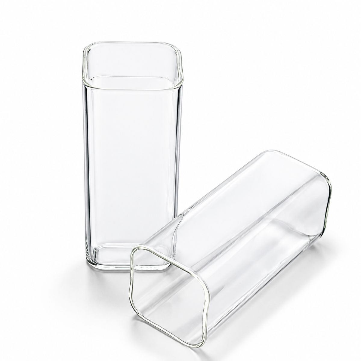 High Borosilicate Glass Cup - Plain Transparent 400 ml