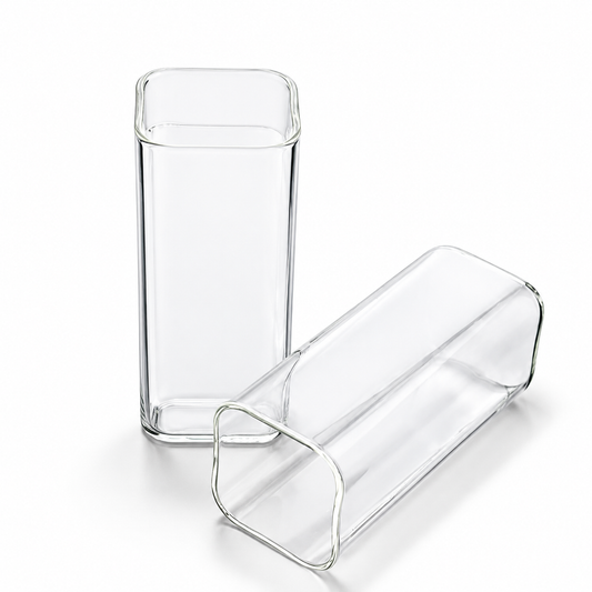 High Borosilicate Glass Cup - Plain Transparent 400 ml