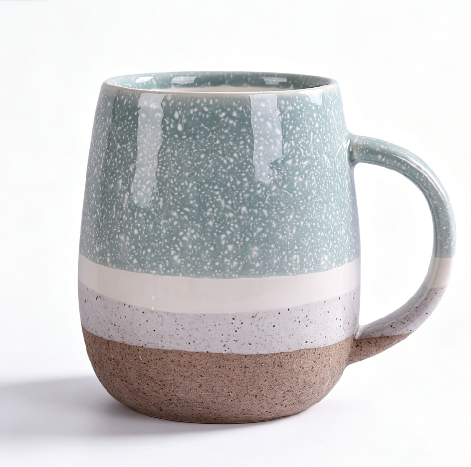 Reactive Glaze Ceramic Mug - Sky Blue 350 ml