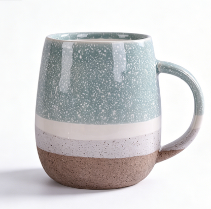 Reactive Glaze Ceramic Mug - Sky Blue 350 ml
