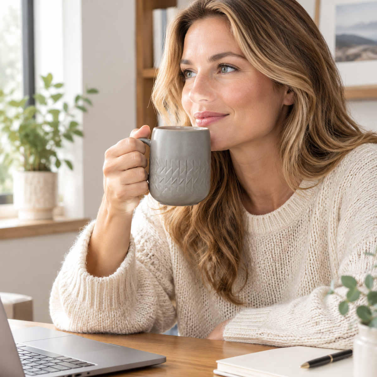 Ceramic Mug - Grey 350 ml