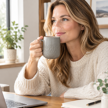 Ceramic Mug - Grey 350 ml