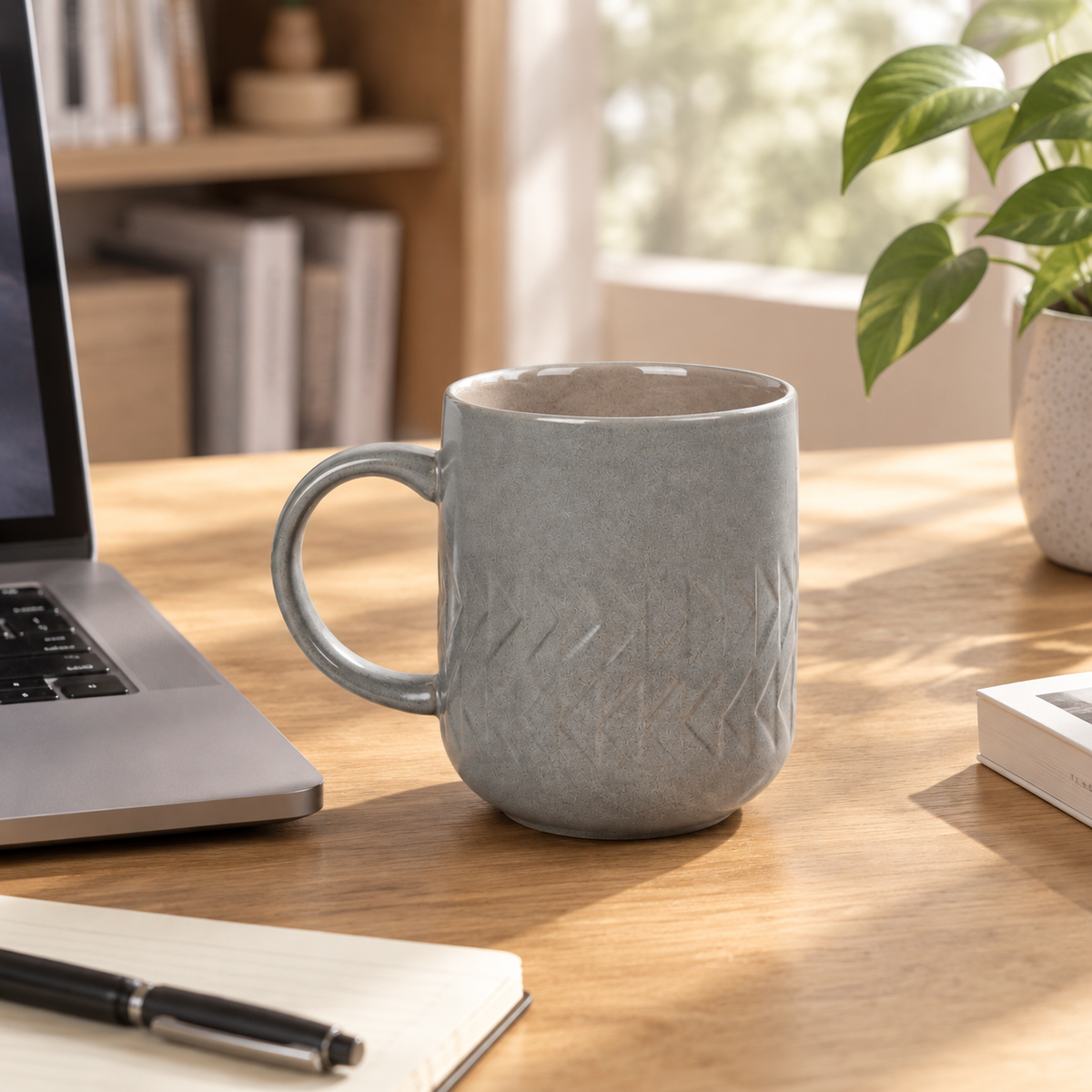 Ceramic Mug - Grey 350 ml