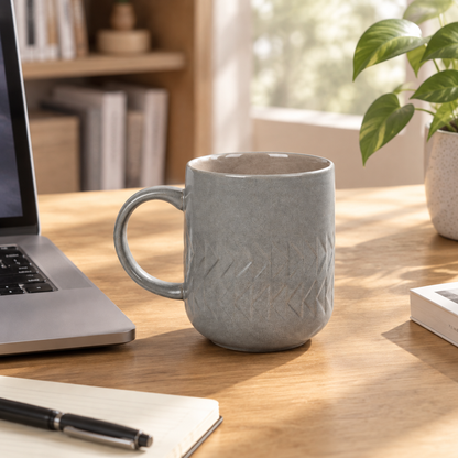 Ceramic Mug - Grey 350 ml